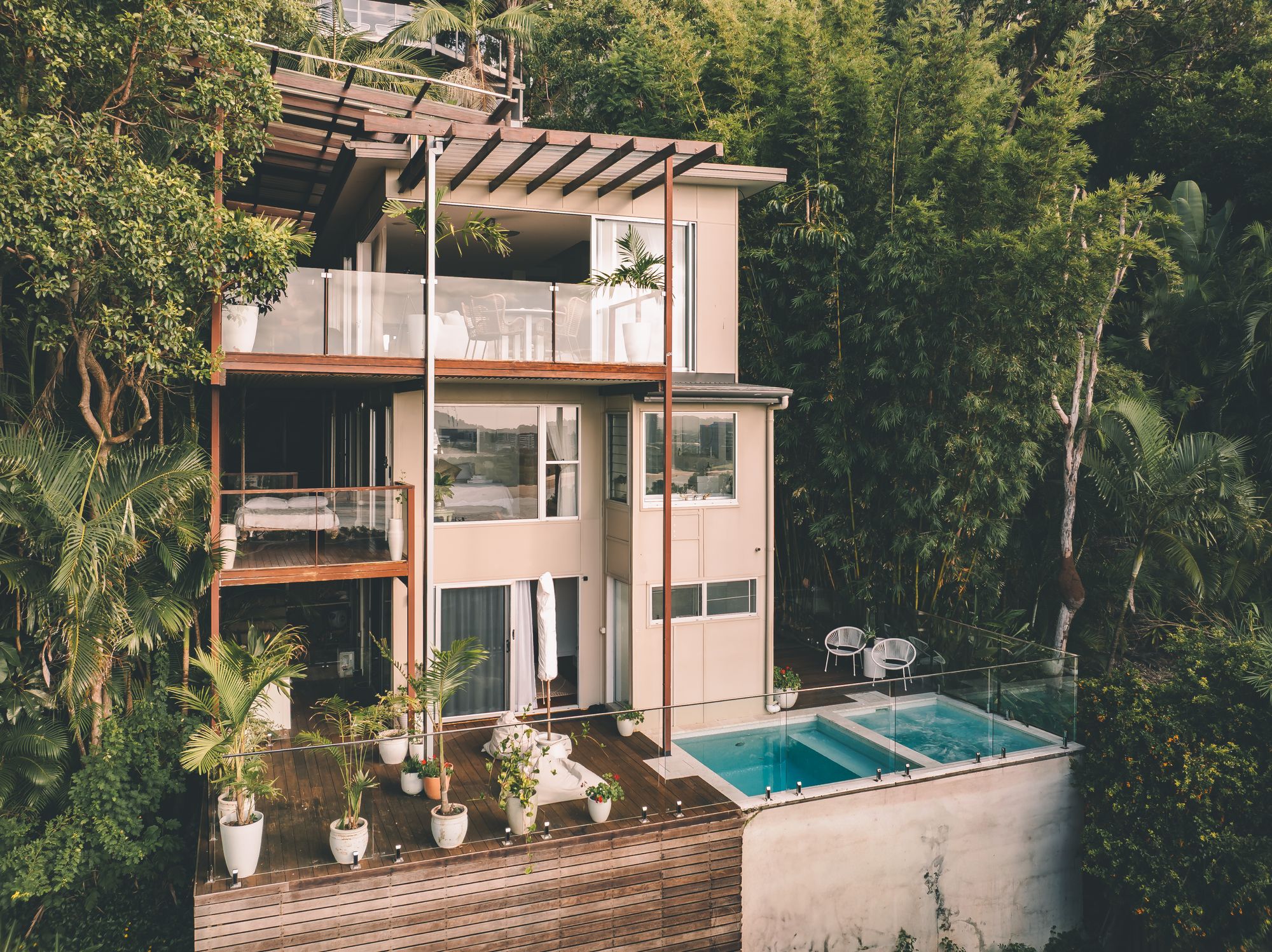 The Currumbin TreeHouse from above